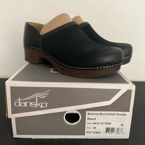 Dansko- Brenna in Black Suede size 36